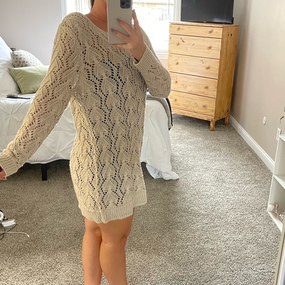 Retro Threads Sweater Dress - Picture 2 of 3